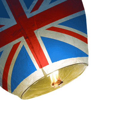 Eco Friendly Union Jack Sky Lanterns