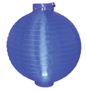 12inch Battery Powered LED Paper Lanterns 30cm Blue - Pack of 1