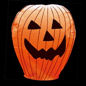 4 Eco Friendly Halloween Sky Lanterns Pumpkin